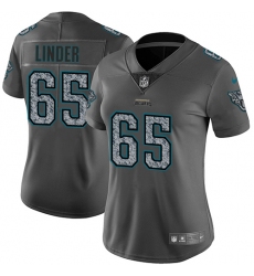 Women's Nike Jacksonville Jaguars #65 Brandon Linder Gray Static Vapor Untouchable Limited NFL Jersey