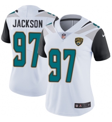 Women's Nike Jacksonville Jaguars #97 Malik Jackson White Vapor Untouchable Limited Player NFL Jersey