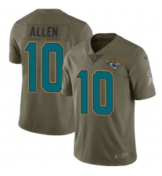 Youth Nike Jacksonville Jaguars #10 Brandon Allen Limited Olive 2017 Salute to Service NFL Jersey