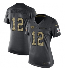 Women's Nike Jacksonville Jaguars #12 Dede Westbrook Limited Black 2016 Salute to Service NFL Jersey