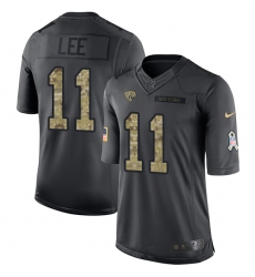 Men's Nike Jacksonville Jaguars #11 Marqise Lee Limited Black 2016 Salute to Service NFL Jersey