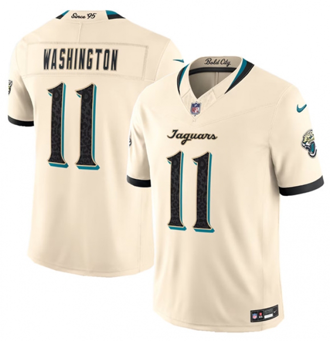 Men's Jacksonville Jaguars #11 Parker Washington Cream 2026 F.U.S.E. Rivalries Collection Limited Football Stitched Jersey