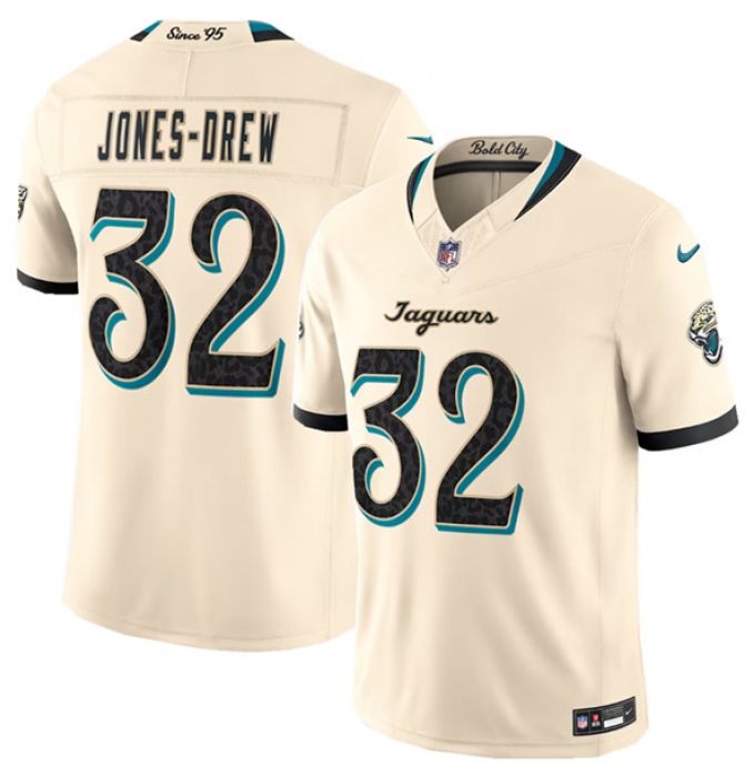 Men's Jacksonville Jaguars #32 Jahlani Tavai Cream 2026 F.U.S.E. Rivalries Collection Limited Football Stitched Jersey