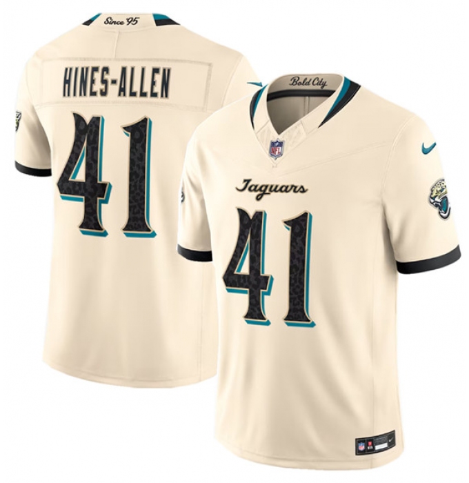 Men's Jacksonville Jaguars #41 Josh Hines-Allen Cream 2026 F.U.S.E. Rivalries Collection Limited Football Stitched Jersey