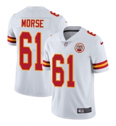Youth Nike Kansas City Chiefs #61 Mitch Morse White Vapor Untouchable Limited Player NFL Jersey