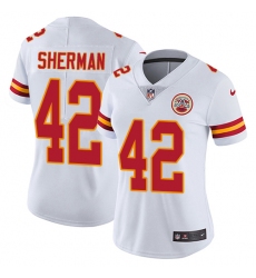 Women's Nike Kansas City Chiefs #42 Anthony Sherman Elite White NFL Jersey